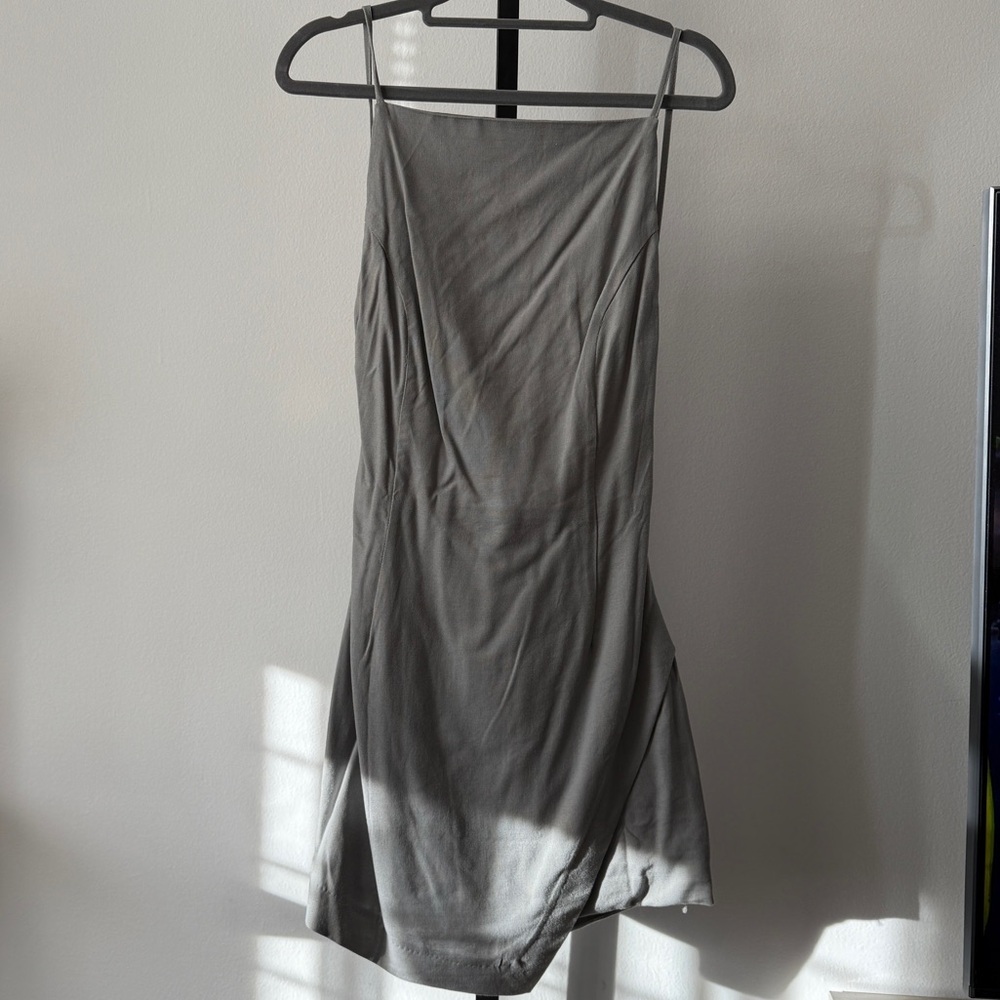 NWT Forever 21 Open Back Gray Mini Dress Size S - Picture 2 of 6